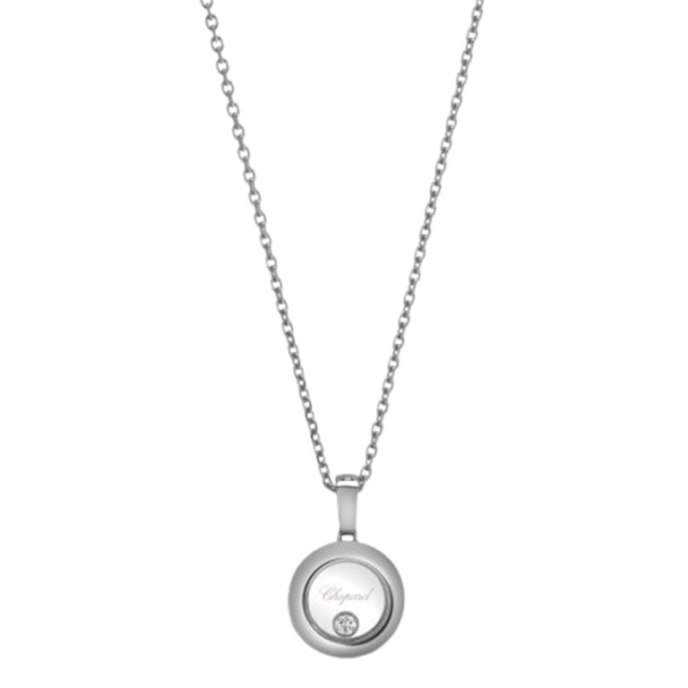 Chopard Happy Diamonds Icons Round collier met hanger witgoud met diamant - 79A017-1001 - #5 Chopard Happy Diamonds Icons Round collier met hanger witgoud met diamant - 79A017-1001 - #5