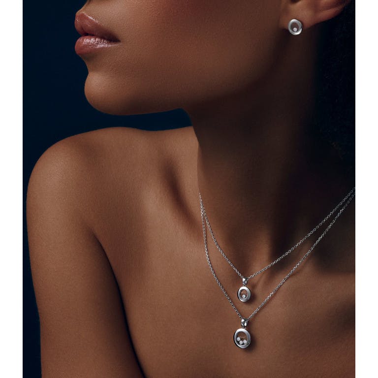 Chopard Happy Diamonds Icons Round collier met hanger witgoud met diamant - undefined - #5