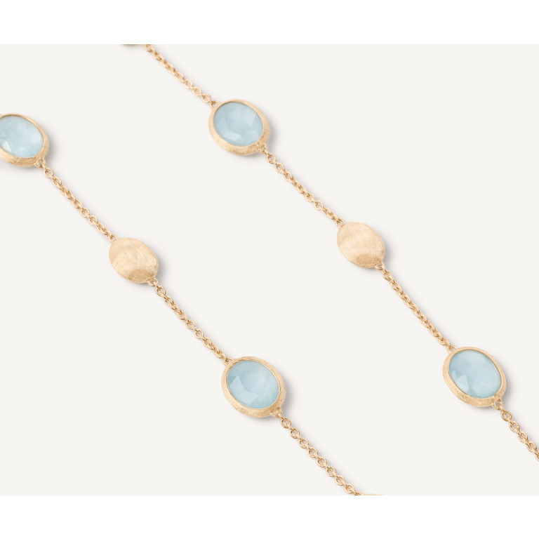 Marco Bicego Siviglia collier geelgoud met Aquamarijn - CB1874-E-AQ01 - #4 Marco Bicego Siviglia collier geelgoud met Aquamarijn - CB1874-E-AQ01 - #4