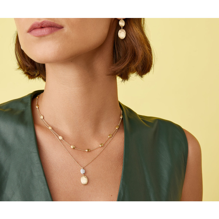 Marco Bicego Siviglia Colliers geel/wit goud met diamant - CB1690-B - #4 Marco Bicego Siviglia Colliers geel/wit goud met diamant - CB1690-B - #4