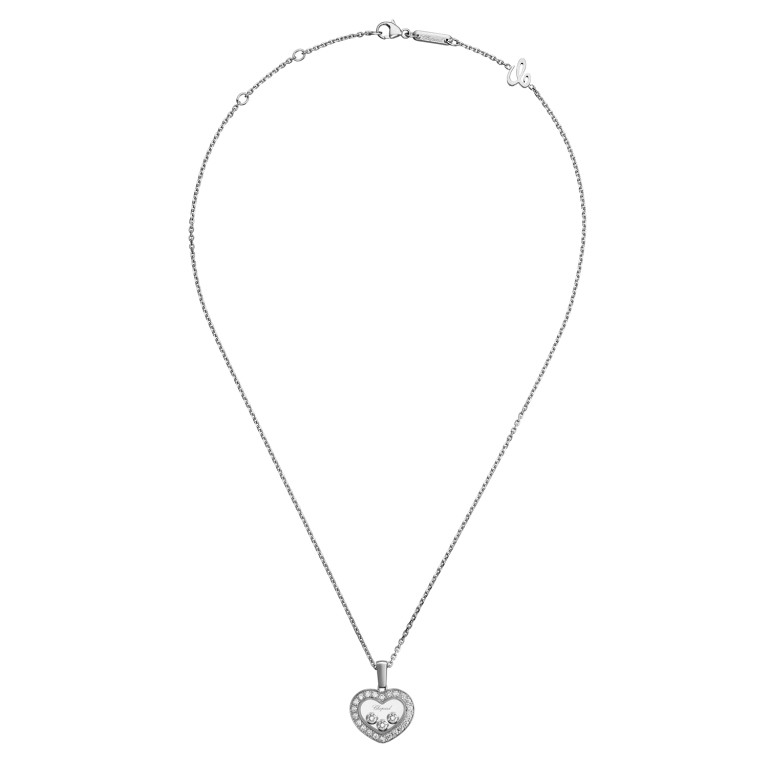 Chopard Happy Diamonds Icons Heart collier met hanger witgoud met diamant - 79A611-1201 - #2 Chopard Happy Diamonds Icons Heart collier met hanger witgoud met diamant - 79A611-1201 - #2