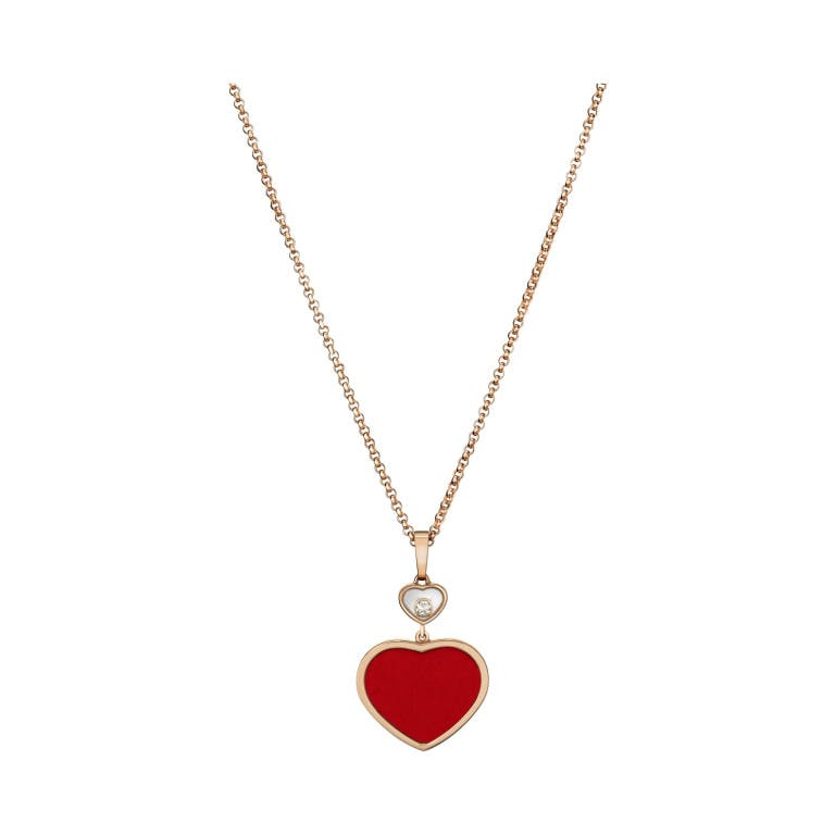 Chopard Happy Diamonds Happy Hearts collier met hanger roodgoud met diamant - undefined - #4