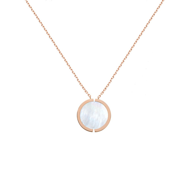 Fred Chance Infinie Lucky Medals collier roodgoud met diamant - 7B0268-000 - #3 Fred Chance Infinie Lucky Medals collier roodgoud met diamant - 7B0268-000 - #3