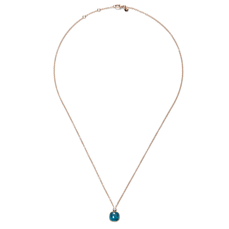 Pomellato Nudo collier met hanger rosé/wit goud met diamant - PCC2022 O6WHR DB0TL - #3 Pomellato Nudo collier met hanger rosé/wit goud met diamant - PCC2022 O6WHR DB0TL - #3