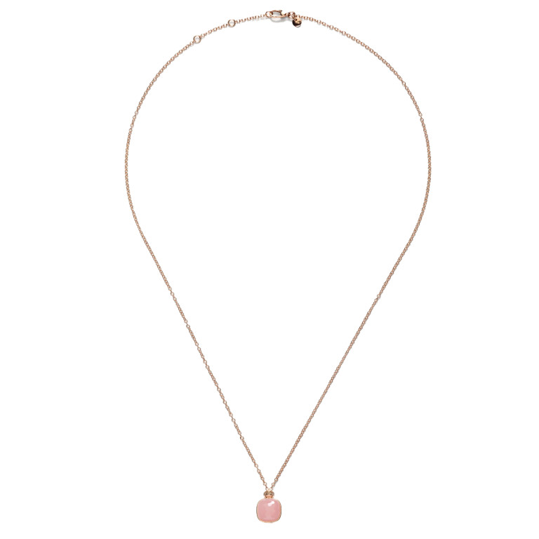 Pomellato Nudo collier met hanger rosé/wit goud met diamant - PCC2022 O7000 BRCQR - #2 Pomellato Nudo collier met hanger rosé/wit goud met diamant - PCC2022 O7000 BRCQR - #2