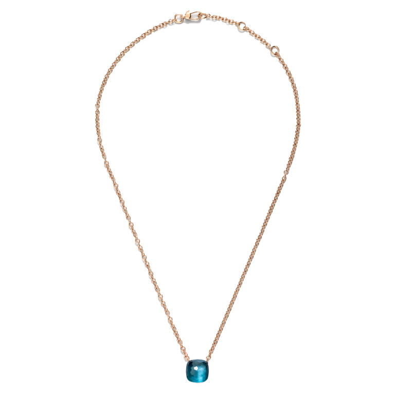 Pomellato Nudo collier met hanger rosé/wit goud met London topaas - PCB601D O6000 000TL - #3 Pomellato Nudo collier met hanger rosé/wit goud met London topaas - PCB601D O6000 000TL - #3