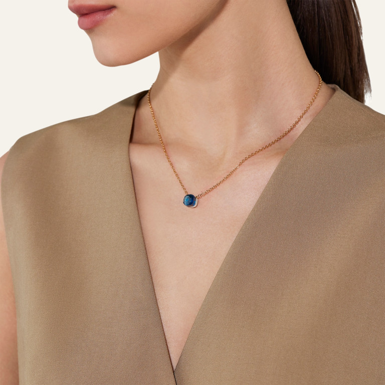 Pomellato Nudo collier met hanger rosé/wit goud met London topaas - PCB601D O6000 000TL - #4 Pomellato Nudo collier met hanger rosé/wit goud met London topaas - PCB601D O6000 000TL - #4