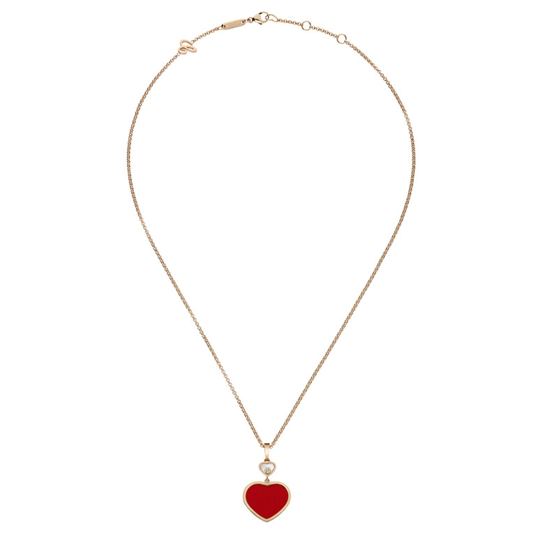 Chopard Happy Diamonds Happy Hearts collier met hanger roodgoud met diamant - 797482-5801 - #2 Chopard Happy Diamonds Happy Hearts collier met hanger roodgoud met diamant - 797482-5801 - #2