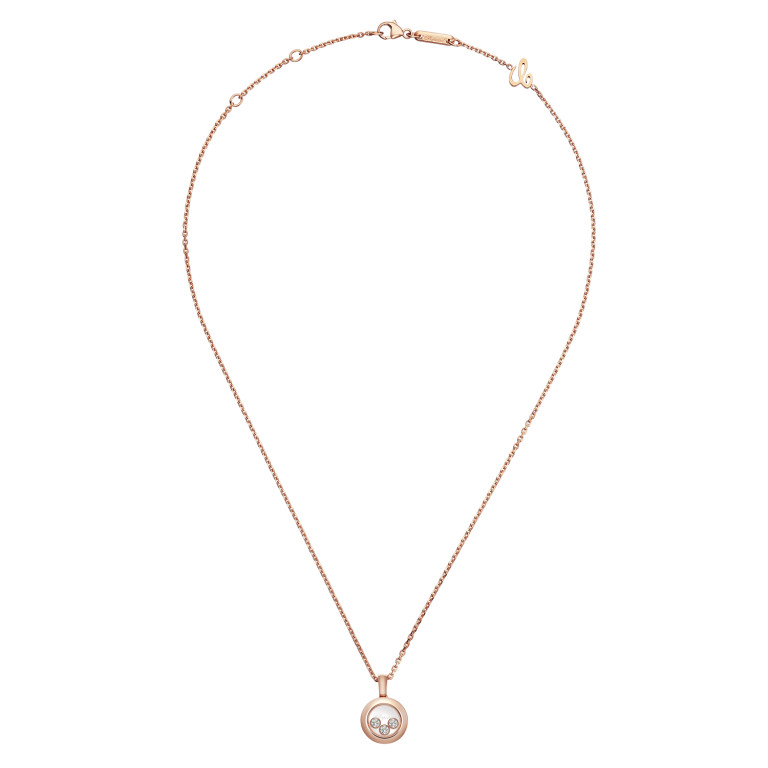 Chopard Happy Diamonds Icons Round collier met hanger roodgoud met diamant - 79A018-5001 - #2 Chopard Happy Diamonds Icons Round collier met hanger roodgoud met diamant - 79A018-5001 - #2