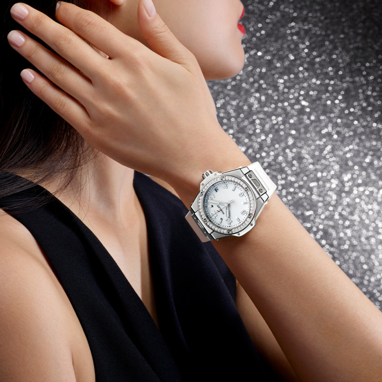 Hublot Big Bang One Click Steel White Diamonds 33mm - 485.SE.2010.RW.1204 - #6 Hublot Big Bang One Click Steel White Diamonds 33mm - 485.SE.2010.RW.1204 - #6