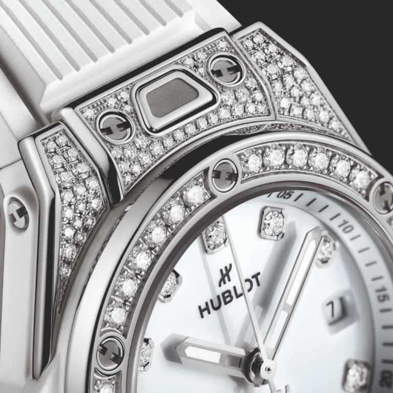 Hublot Big Bang One Click Steel White Pave 33mm - 485.SE.2210.RW.1604 - #2 Hublot Big Bang One Click Steel White Pave 33mm - 485.SE.2210.RW.1604 - #2