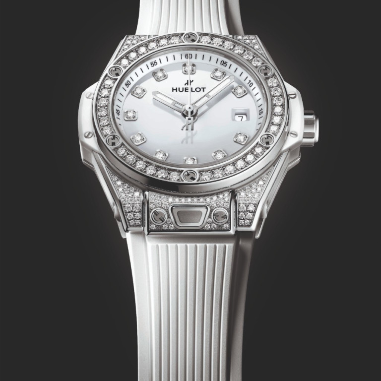 Hublot Big Bang One Click Steel White Pave 33mm - 485.SE.2210.RW.1604 - #4 Hublot Big Bang One Click Steel White Pave 33mm - 485.SE.2210.RW.1604 - #4