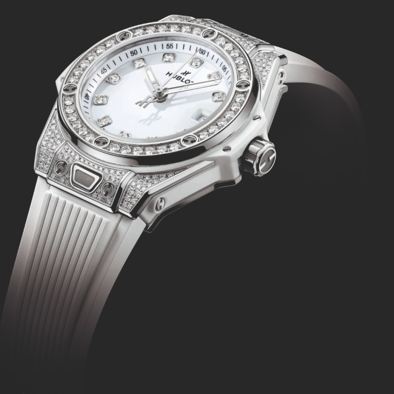 Hublot Big Bang One Click Steel White Pave 33mm - 485.SE.2210.RW.1604 - #3 Hublot Big Bang One Click Steel White Pave 33mm - 485.SE.2210.RW.1604 - #3