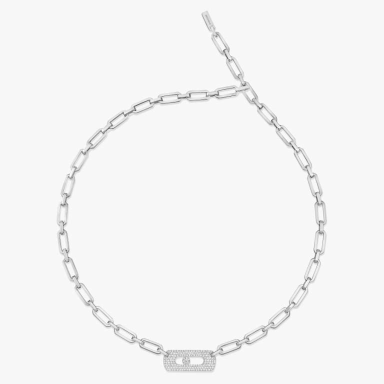 Messika Move Link collier witgoud met diamant - 12095-WG - #2 Messika Move Link collier witgoud met diamant - 12095-WG - #2