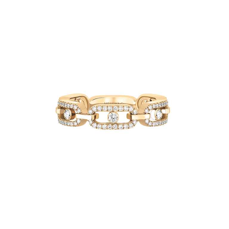Messika Move Link ring geelgoud met diamant - 12012-YG - #2 Messika Move Link ring geelgoud met diamant - 12012-YG - #2