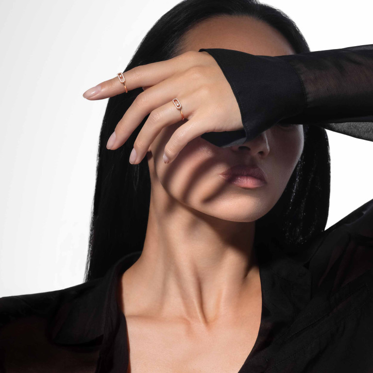 Messika Move Uno ring roodgoud met diamant - 4705-PG - #3 Messika Move Uno ring roodgoud met diamant - 4705-PG - #3