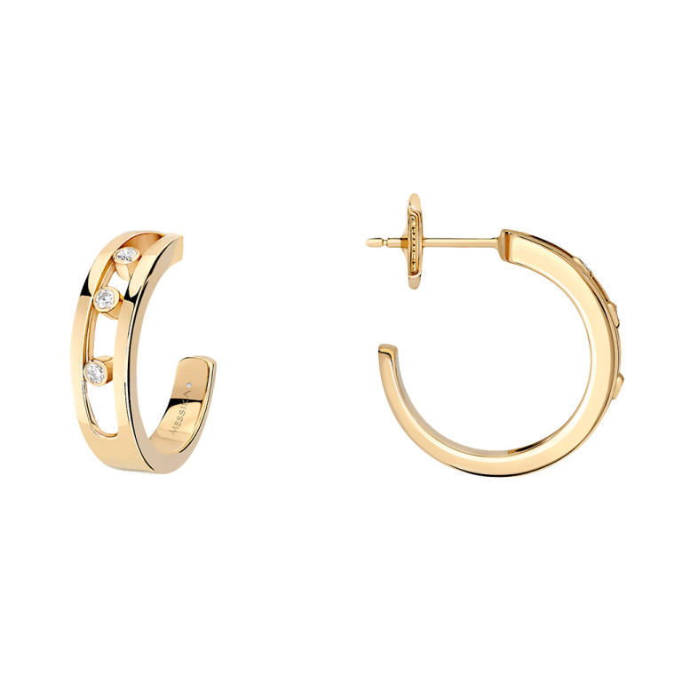 Messika Move Classic oorringen geelgoud met diamant - 4407-YG - #2 Messika Move Classic oorringen geelgoud met diamant - 4407-YG - #2