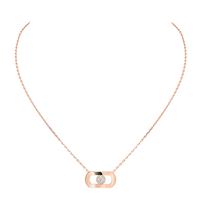 Messika So Move collier roodgoud met diamant - 12944-PG - #2 Messika So Move collier roodgoud met diamant - 12944-PG - #2