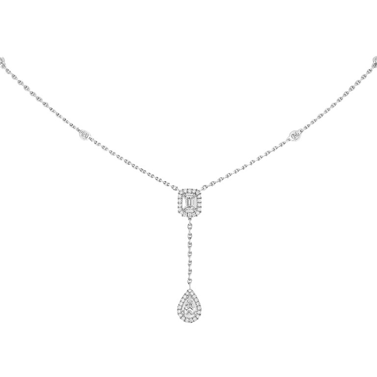 Messika My twin collier met hanger witgoud met diamant - 6693-WG - #2 Messika My twin collier met hanger witgoud met diamant - 6693-WG - #2