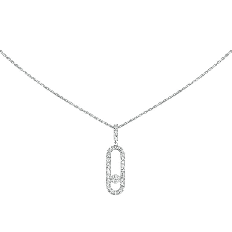 Messika Move Uno collier met hanger witgoud met diamant - 12058-WG - #3 Messika Move Uno collier met hanger witgoud met diamant - 12058-WG - #3