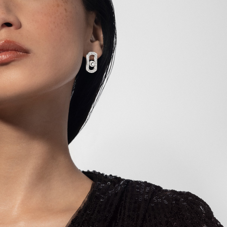 Messika So Move oorhangers witgoud met diamant - 12931-WG - #2 Messika So Move oorhangers witgoud met diamant - 12931-WG - #2