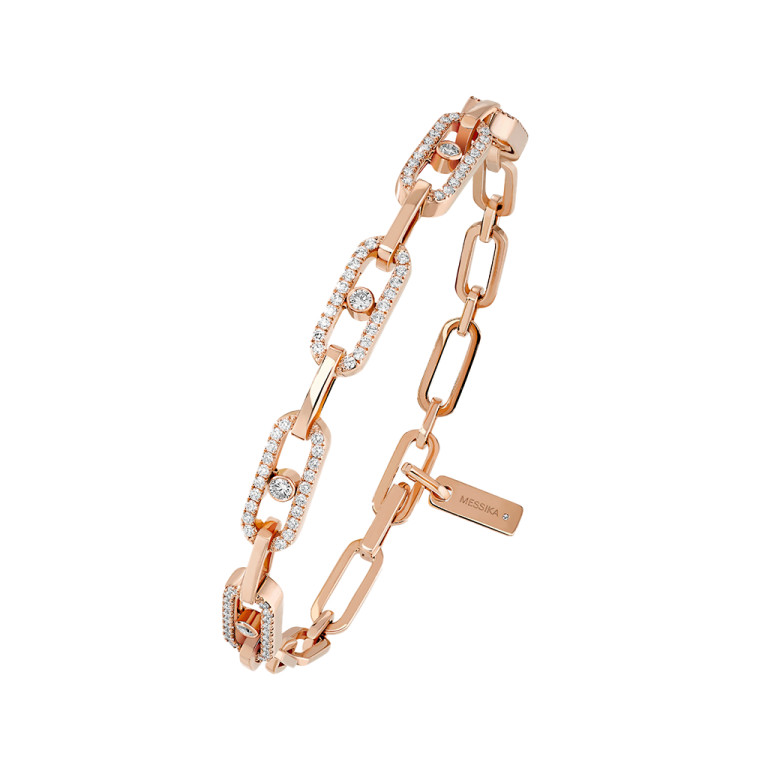 Messika Move Uno armband roodgoud met diamant - 12187-PG - #1 Messika Move Uno armband roodgoud met diamant - 12187-PG - #1
