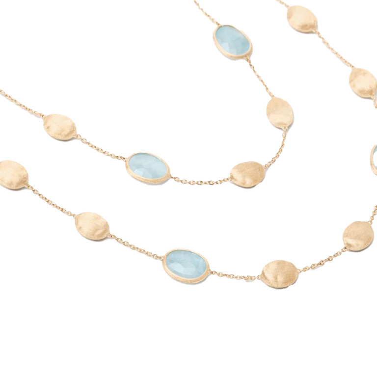 Marco Bicego Siviglia collier geelgoud met Aquamarijn - CB1874-E-AQ01 - #3 Marco Bicego Siviglia collier geelgoud met Aquamarijn - CB1874-E-AQ01 - #3