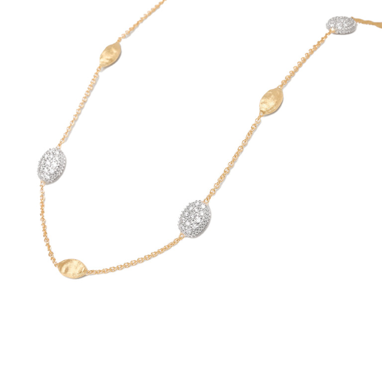 Marco Bicego Siviglia collier geel/wit goud met diamant - CB1838-E-B - #3 Marco Bicego Siviglia collier geel/wit goud met diamant - CB1838-E-B - #3