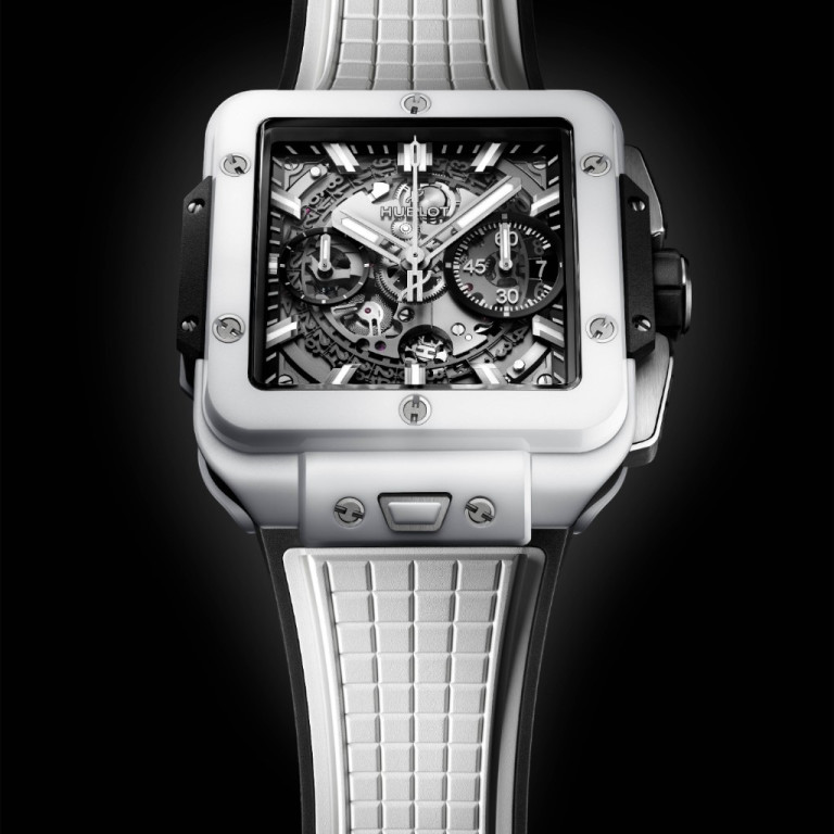 Hublot Square Bang Unico White Ceramic 42mm - 821.HX.0170.RX - #8 Hublot Square Bang Unico White Ceramic 42mm - 821.HX.0170.RX - #8