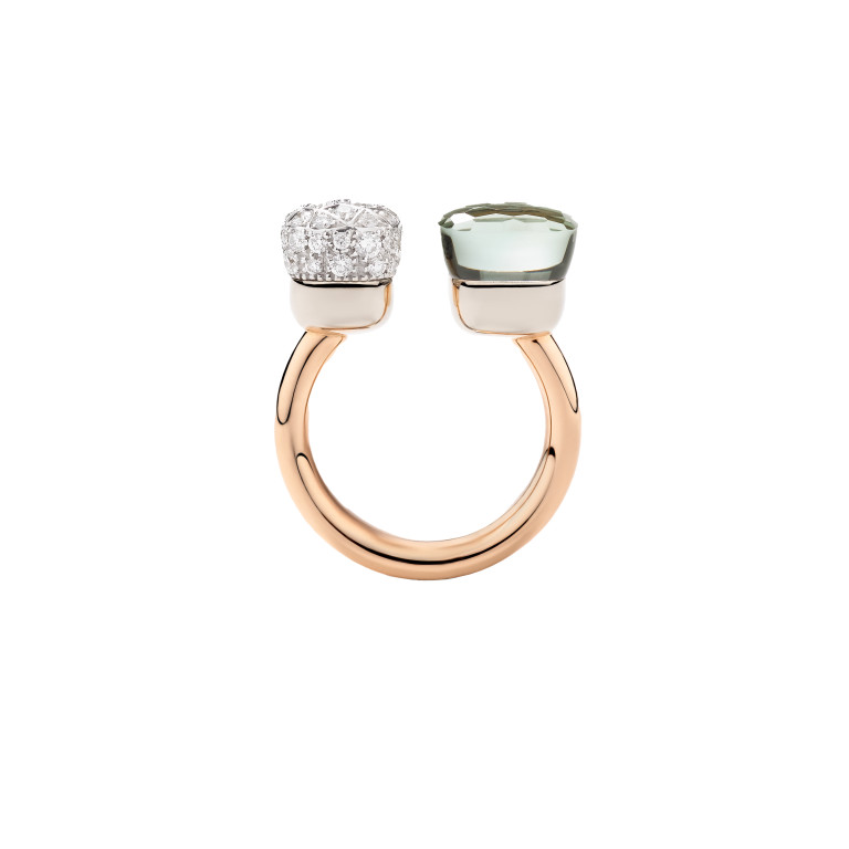 Pomellato Nudo Diamonds ring rosé/wit goud met diamant - PAC4020 O6WHR DB0PA - #2 Pomellato Nudo Diamonds ring rosé/wit goud met diamant - PAC4020 O6WHR DB0PA - #2