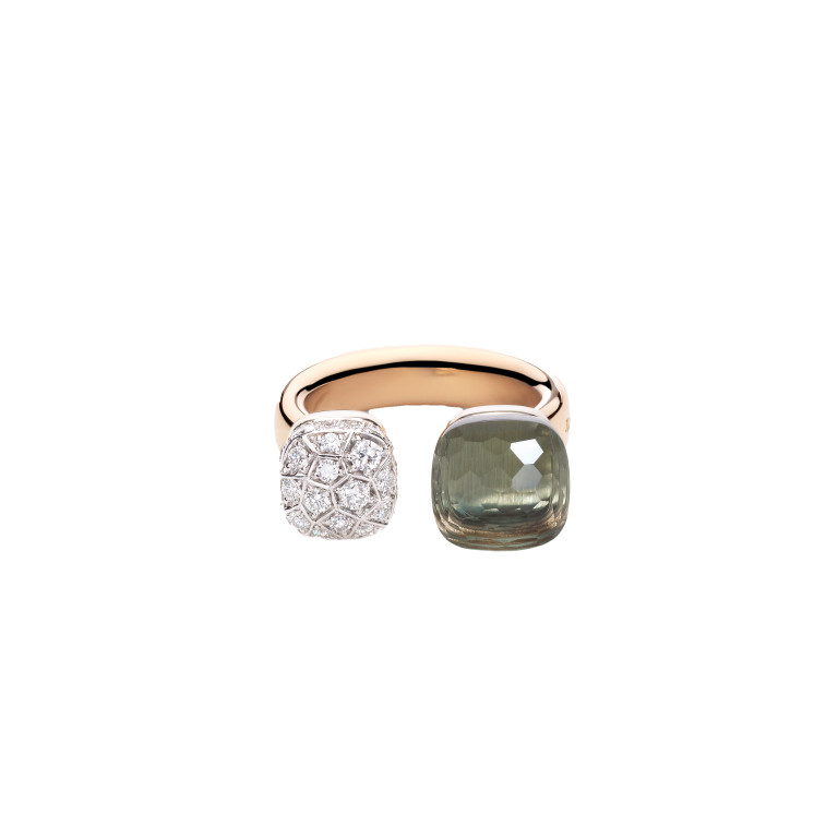Pomellato Nudo Diamonds ring rosé/wit goud met diamant - PAC4020 O6WHR DB0PA - #4 Pomellato Nudo Diamonds ring rosé/wit goud met diamant - PAC4020 O6WHR DB0PA - #4