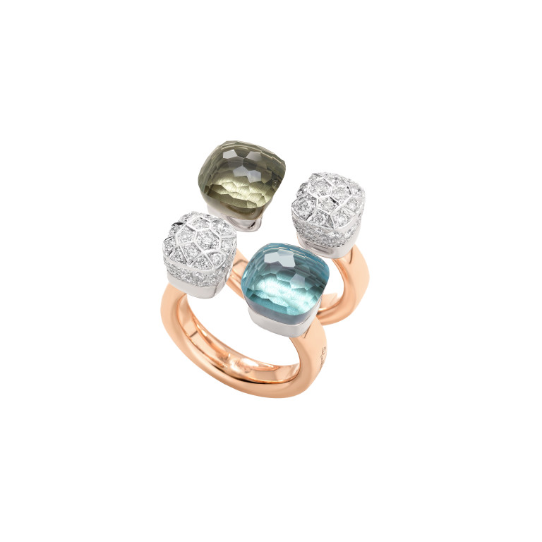 Pomellato Nudo Diamonds ring rosé/wit goud met diamant - PAC4020 O6WHR DB0PA - #5 Pomellato Nudo Diamonds ring rosé/wit goud met diamant - PAC4020 O6WHR DB0PA - #5