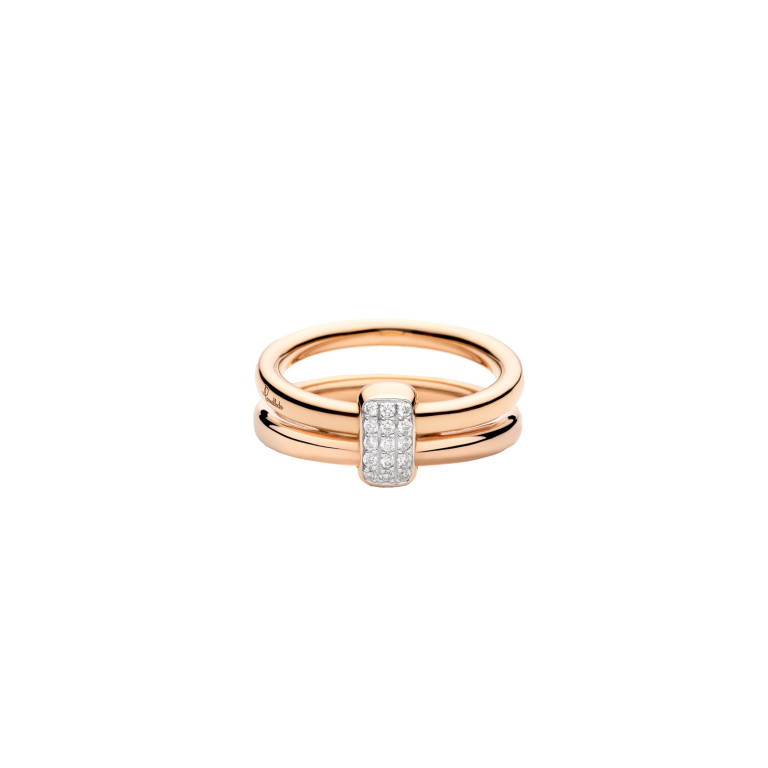 Pomellato Pomellato Together ring roodgoud met diamant - PAC4012 O7WHR DB000 - #2 Pomellato Pomellato Together ring roodgoud met diamant - PAC4012 O7WHR DB000 - #2