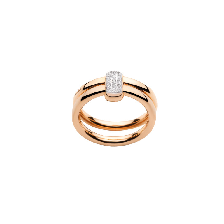 Pomellato Pomellato Together ring roodgoud met diamant - PAC4012 O7WHR DB000 - #3 Pomellato Pomellato Together ring roodgoud met diamant - PAC4012 O7WHR DB000 - #3