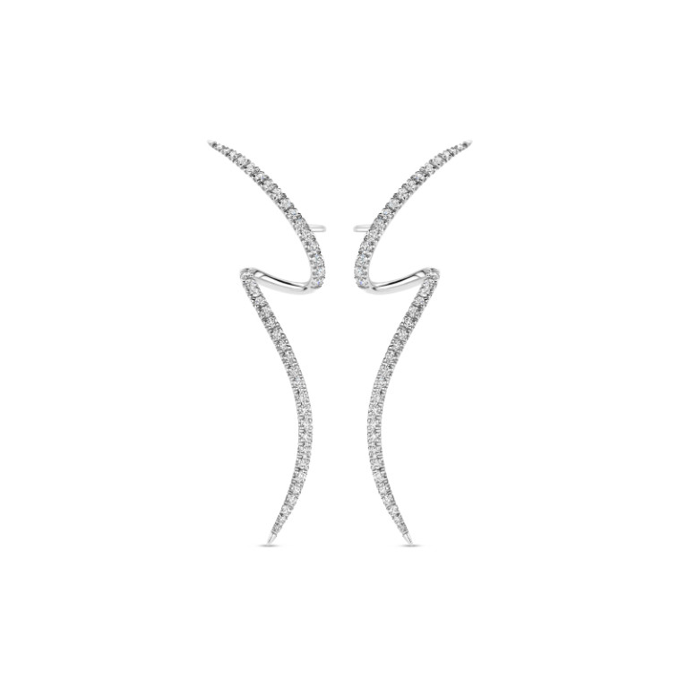 witgoud oorhangers met diamant Schaap en Citroen Diamonds - #2 witgoud oorhangers met diamant Schaap en Citroen Diamonds - #2