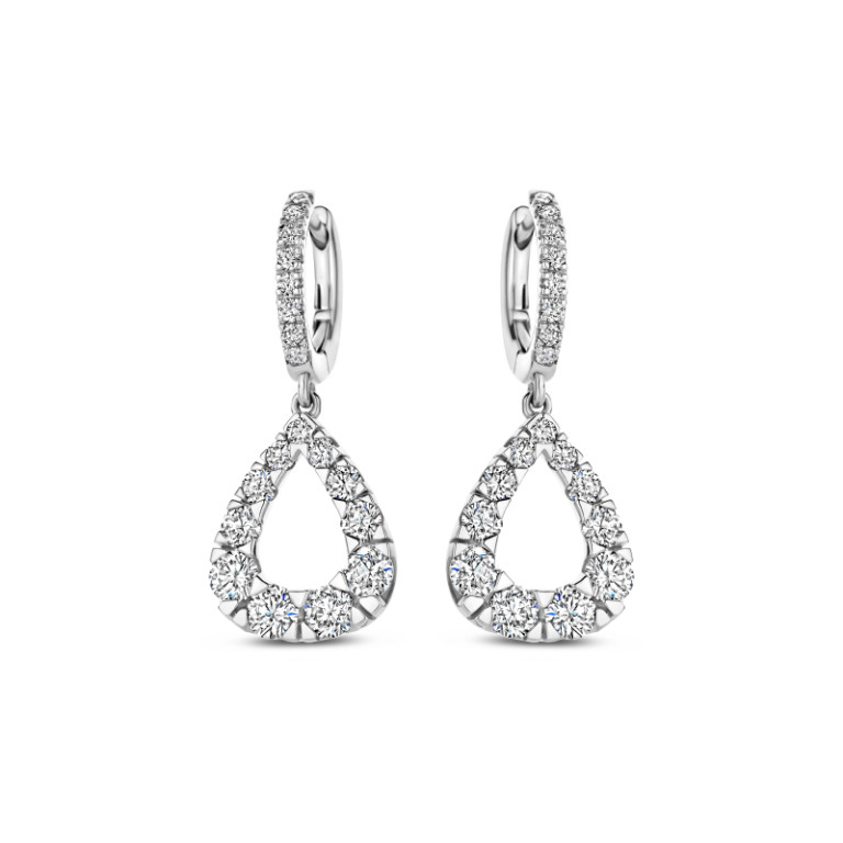 witgoud oorhangers met diamant Schaap en Citroen Diamonds - #2 witgoud oorhangers met diamant Schaap en Citroen Diamonds - #2