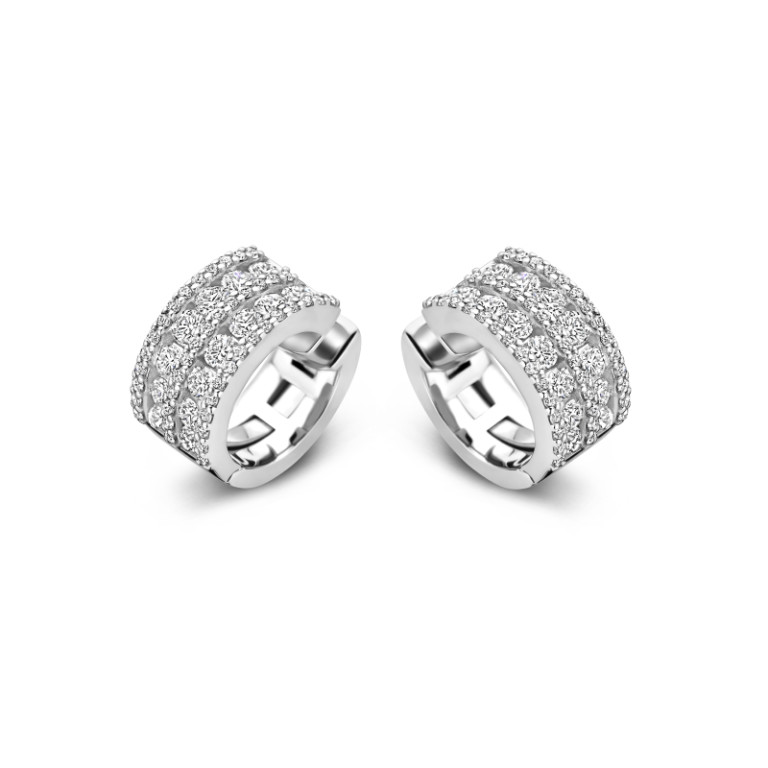witgoud oorringen met diamant SC Highlights Diamonds - #2 witgoud oorringen met diamant SC Highlights Diamonds - #2