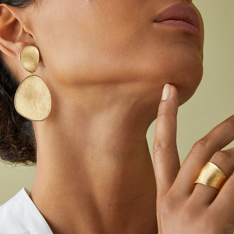 Marco Bicego Lunaria oorhangers geelgoud - OB1347 - #5 Marco Bicego Lunaria oorhangers geelgoud - OB1347 - #5