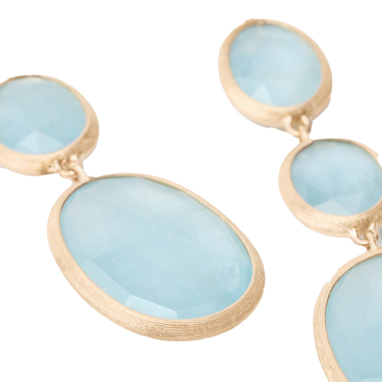 Marco Bicego Siviglia oorhangers geelgoud met Aquamarijn - OB1477-AQ01 - #2 Marco Bicego Siviglia oorhangers geelgoud met Aquamarijn - OB1477-AQ01 - #2