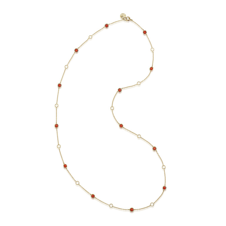 Chantecler Accessori collier geelgoud met Koraal - 42996 - #3 Chantecler Accessori collier geelgoud met Koraal - 42996 - #3