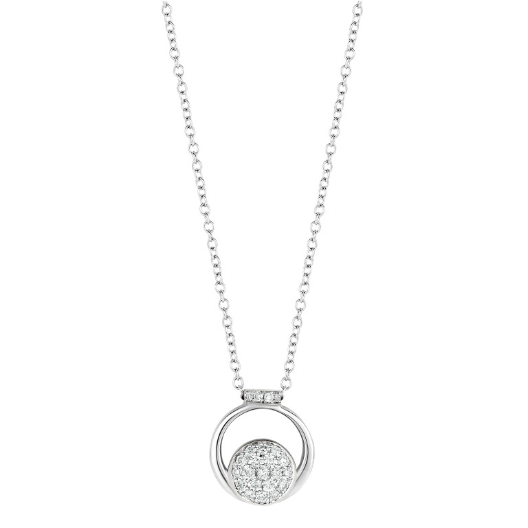 Tirisi Jewelry Amsterdam Wangle collier witgoud met diamant - TN2108DW - #2 Tirisi Jewelry Amsterdam Wangle collier witgoud met diamant - TN2108DW - #2