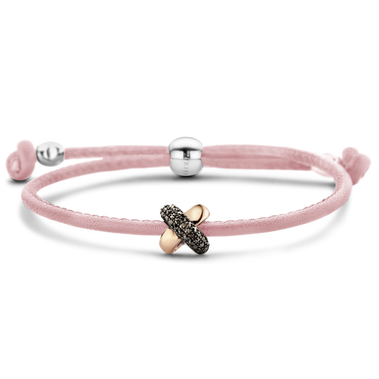Tirisi Moda Kisses armband roodgoud met Markasiet - TM2135RD(2P) - #3 Tirisi Moda Kisses armband roodgoud met Markasiet - TM2135RD(2P) - #3