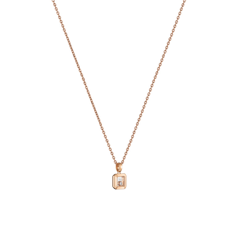 Chopard Happy Diamonds Icons Square collier met hanger roodgoud met diamant - 79A114-5001 - #3 Chopard Happy Diamonds Icons Square collier met hanger roodgoud met diamant - 79A114-5001 - #3