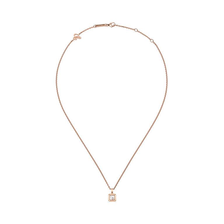 Chopard Happy Diamonds Icons Square collier met hanger roodgoud met diamant - 79A114-5001 - #2 Chopard Happy Diamonds Icons Square collier met hanger roodgoud met diamant - 79A114-5001 - #2