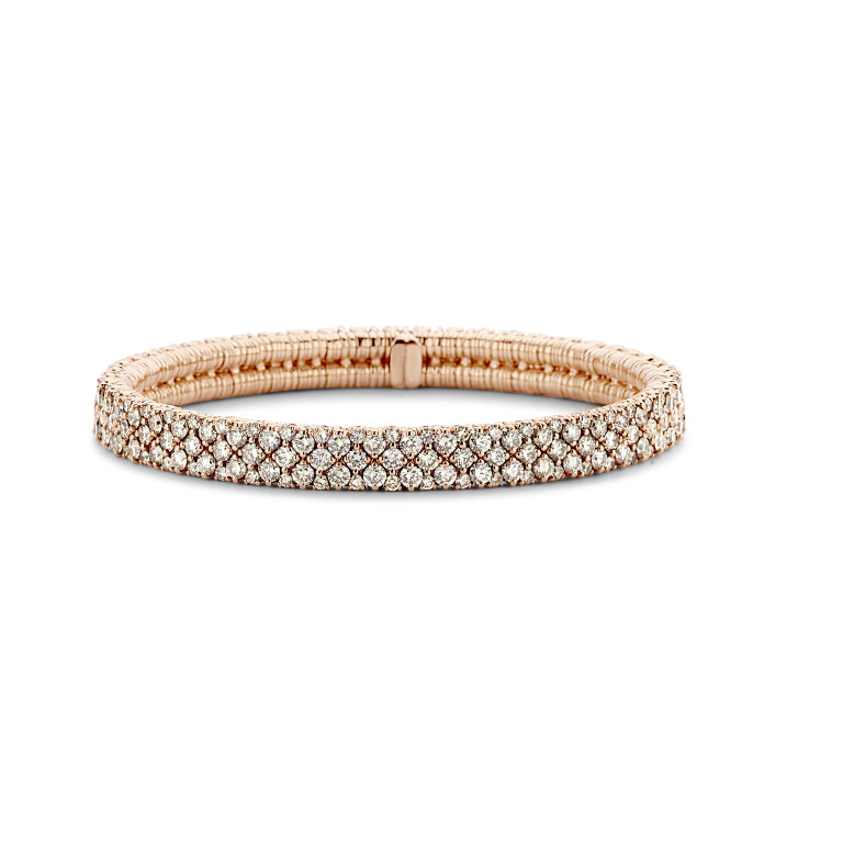 roodgoud flexibele armband met diamant SC Highlights Diamonds - #2 roodgoud flexibele armband met diamant SC Highlights Diamonds - #2