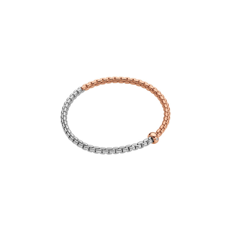 Fope Eka flexibele armband rosé/wit goud met diamant - 01M01B2_BB_1_XRX_00M - #2 Fope Eka flexibele armband rosé/wit goud met diamant - 01M01B2_BB_1_XRX_00M - #2