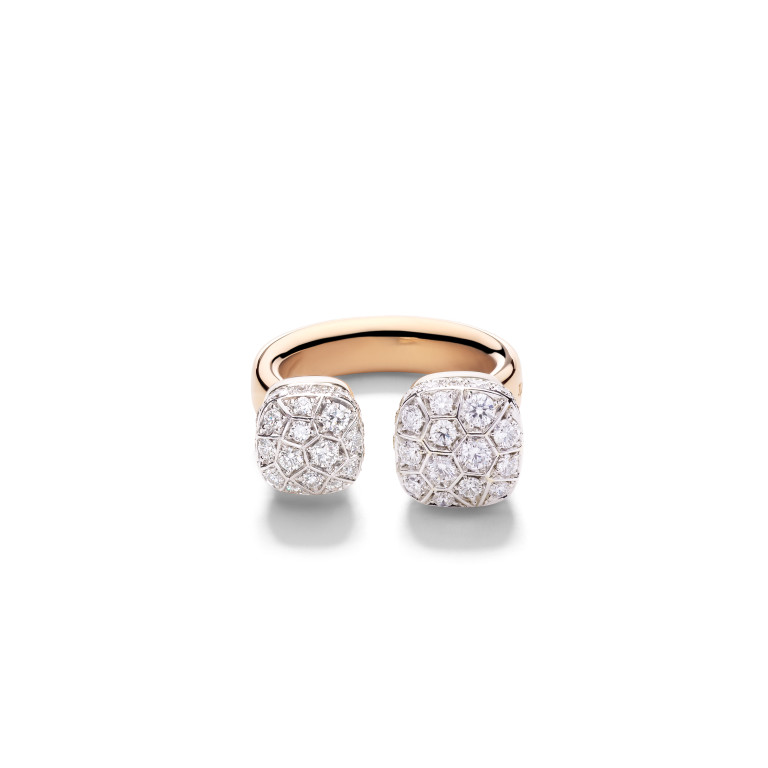 Pomellato Nudo Diamonds ring rosé/wit goud met diamant - PAC4021 O6WHR DB000 - #2 Pomellato Nudo Diamonds ring rosé/wit goud met diamant - PAC4021 O6WHR DB000 - #2