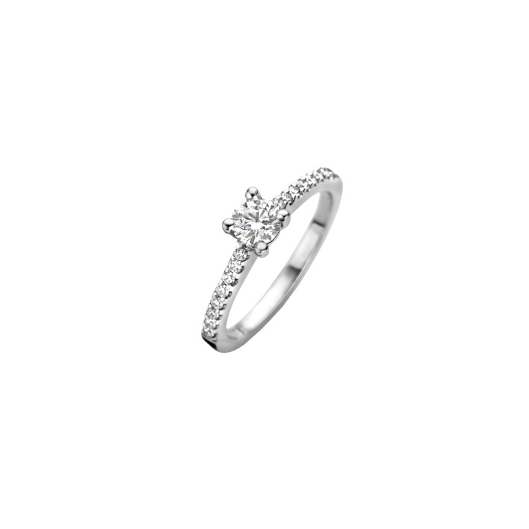 witgoud solitair ring met diamant Schaap en Citroen Diamonds - #3 witgoud solitair ring met diamant Schaap en Citroen Diamonds - #3