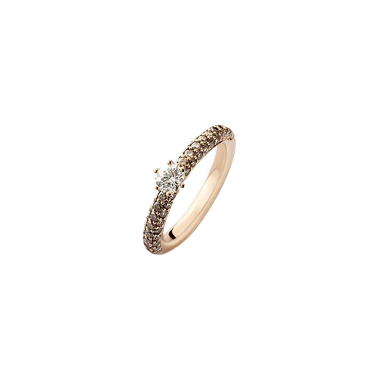 roodgoud solitair ring met diamant SC Highlights Diamonds - #2 roodgoud solitair ring met diamant SC Highlights Diamonds - #2