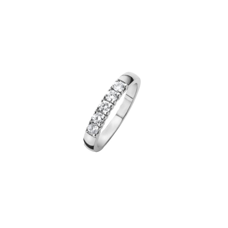 witgoud alliance ring met diamant Schaap en Citroen Diamonds - #2 witgoud alliance ring met diamant Schaap en Citroen Diamonds - #2